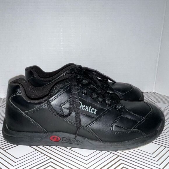 Dexter Mens Bowling Shoes Sz 9‎ 2W Ricky II Black Brunswick Reusable Shoe Shield - Picture 2 of 11